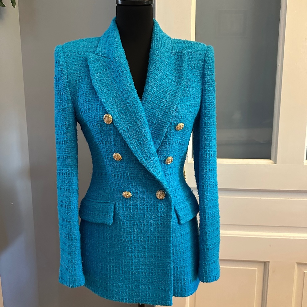 Zara Turquoise Blazer NWT size S